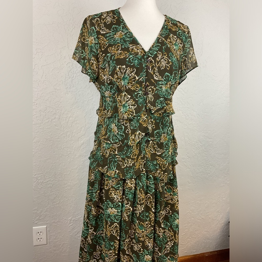 Liz Claiborne Size 12 Skirt Set 90’s, Y2K Floral - Picture 5 of 16
